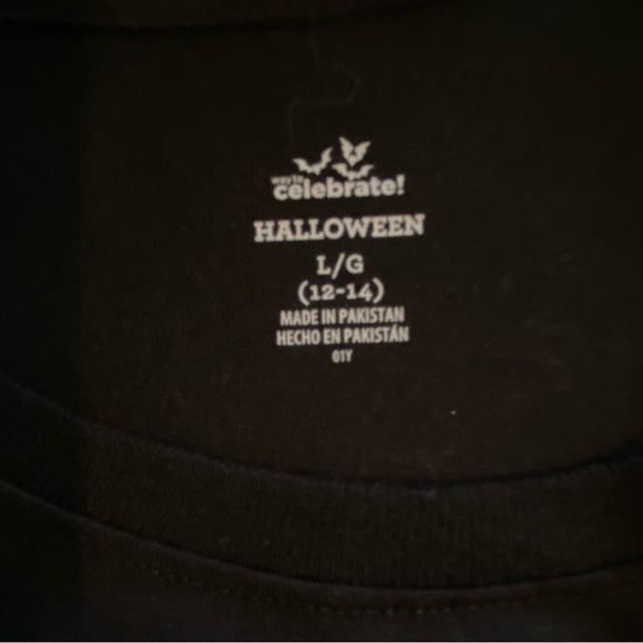 Black Cat Face Women's size Large (12-14) Short sleeve T-Shirt Clothing - Picture 5 of 6